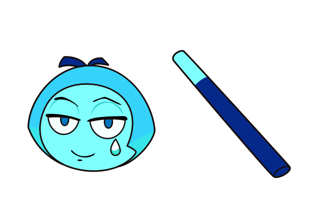 Aquamarine Custom Cursor for Chrome from Steven Universe Cursors Collection