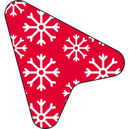 Red Snowflake Glove custom cursor for Chrome Pointer