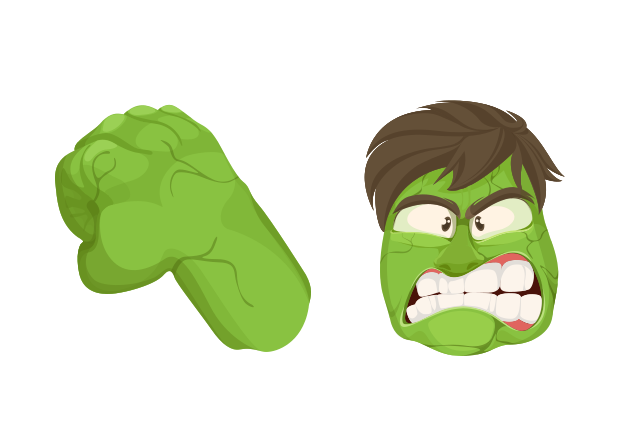 Hulk Custom Cursor for Chrome from Marvel Comics Cursors Collection