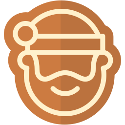 Santa Gingerbread Cookie custom cursor for Chrome Pointer