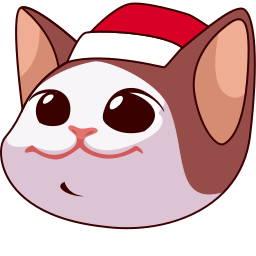 Christmas POPCAT custom cursor for Chrome Pointer