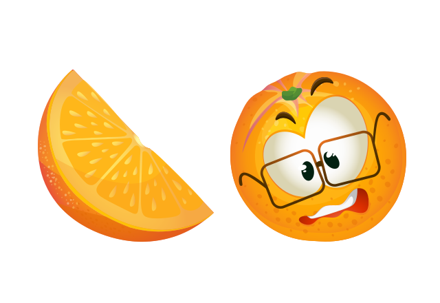 Orange Custom Cursor for Chrome from Funny Fruits Cursors Collection