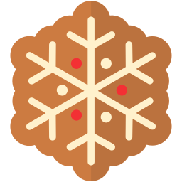Snowflake Gingerbread Cookie custom cursor for Chrome Pointer