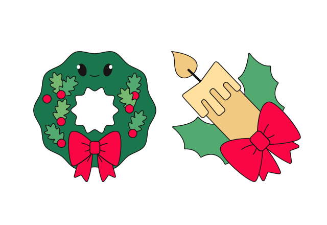 Advent Wreath Custom Cursor for Chrome from Merry Christmas and Happy New Year 2024 Cursors Collection