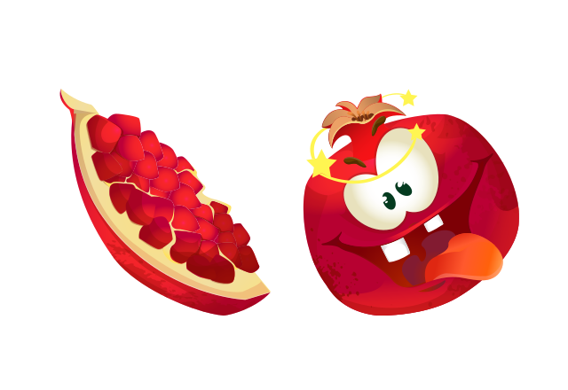 Pomegranate Custom Cursor for Chrome from Funny Fruits Cursors Collection