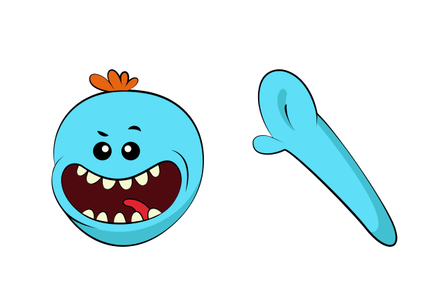 Mr. Meeseeks Custom Cursor for Chrome from Rick and Morty Cursors Collection