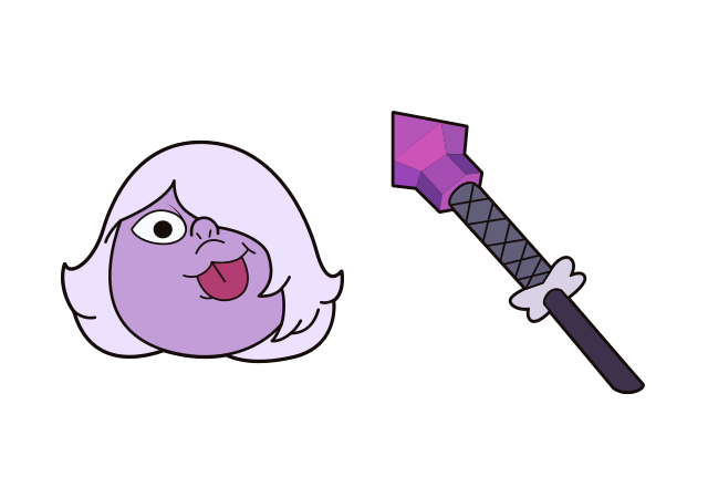 Lace Amethyst Custom Cursor for Chrome from Steven Universe Cursors Collection