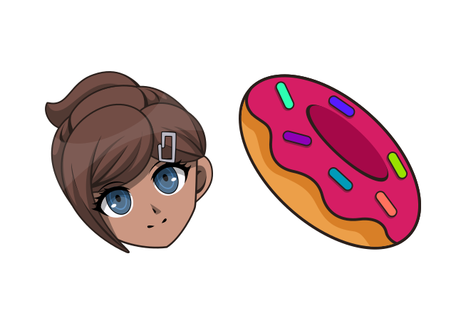 Aoi Asahina Custom Cursor for Chrome from Danganronpa Cursors Collection