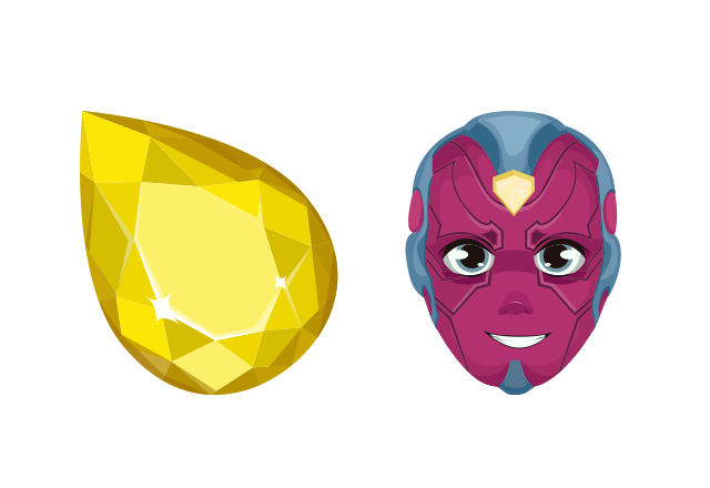 Vision Custom Cursor for Chrome from Marvel Comics Cursors Collection