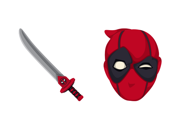 Deadpool Custom Cursor for Chrome from Marvel Comics Cursors Collection