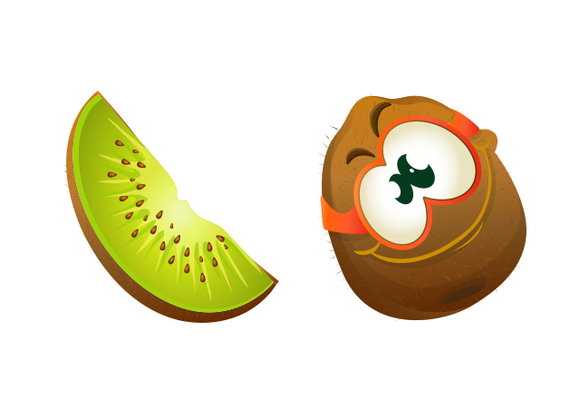 Kiwi Custom Cursor for Chrome from Funny Fruits Cursors Collection