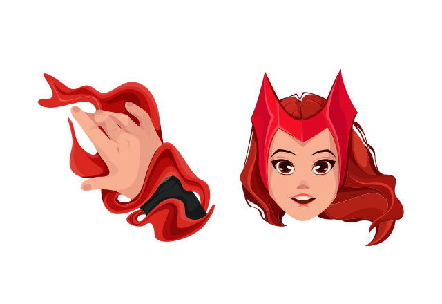 Wanda Custom Cursor for Chrome from Marvel Comics Cursors Collection