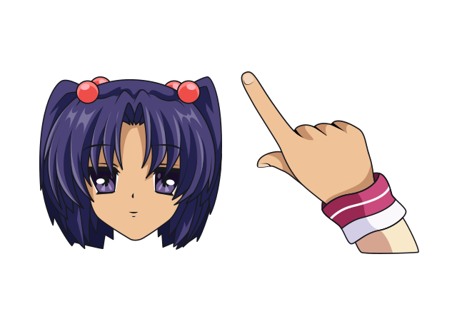 Kotomi Ichinose Custom Cursor for Chrome from Anime Cursors Collection