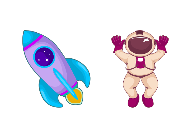 Astronaut in Weightlessness Custom Cursor for Chrome from Space Cursors Collection