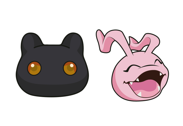 Botamon and Koromon Custom Cursor for Chrome from Digimon Cursors Collection
