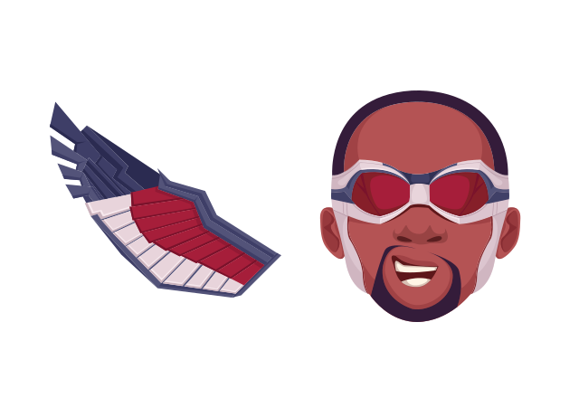 Falcon Custom Cursor for Chrome from Marvel Comics Cursors Collection