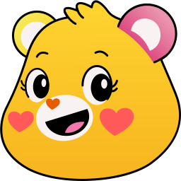 Work of heart bear custom cursor Pointer