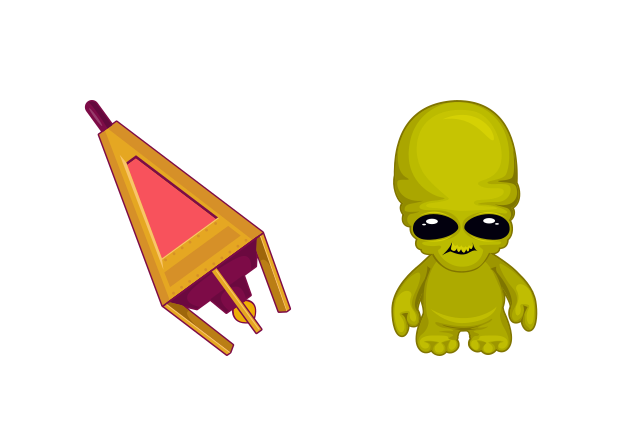 Funny Alien Custom Cursor for Chrome from Space Cursors Collection