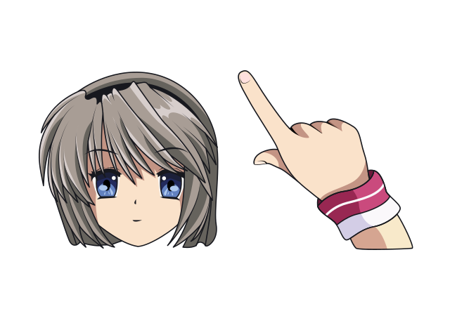 Tomoyo Sakagami Custom Cursor for Chrome from Anime Cursors Collection