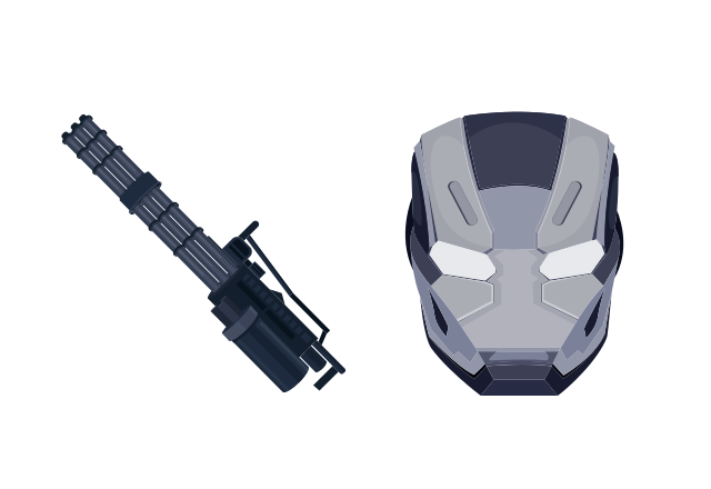 War Machine Custom Cursor for Chrome from Marvel Comics Cursors Collection