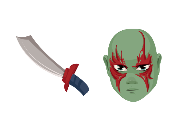 Drax the Destroyer Custom Cursor for Chrome from Marvel Comics Cursors Collection