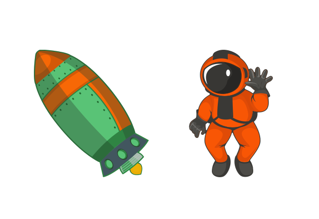 Curious Astronaut Custom Cursor for Chrome from Space Cursors Collection