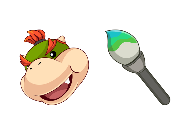 Bowser Jr. Custom Cursor for Chrome from Video Games Cursors Collection