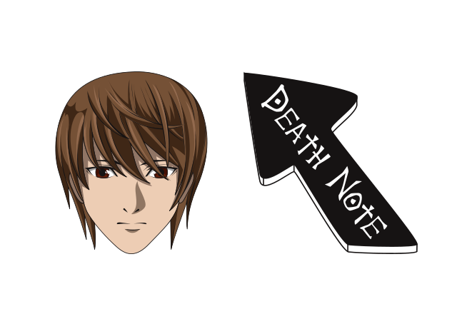 Light Yagami Custom Cursor for Chrome from Anime Cursors Collection