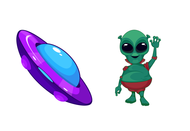 Friendly Alien Custom Cursor for Chrome from Space Cursors Collection
