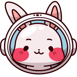 Easter Bunny Astronaut custom cursor for Chrome Pointer
