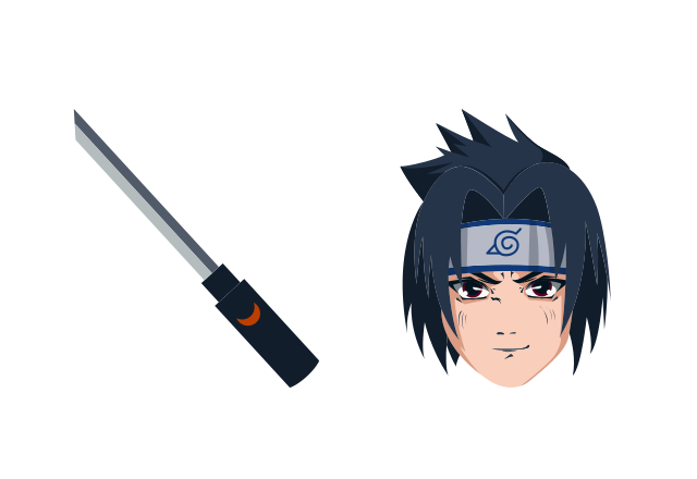 Sasuke Uchiha Custom Cursor for Chrome from Naruto Cursors Collection
