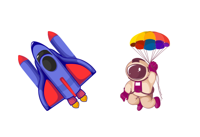 Hilarious Astronaut Custom Cursor for Chrome from Space Cursors Collection