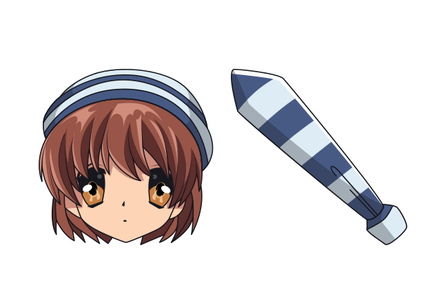 Ushio Okazaki Custom Cursor for Chrome from Anime Cursors Collection
