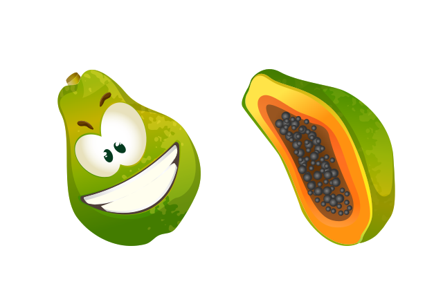 Papaya Custom Cursor for Chrome from Funny Fruits Cursors Collection
