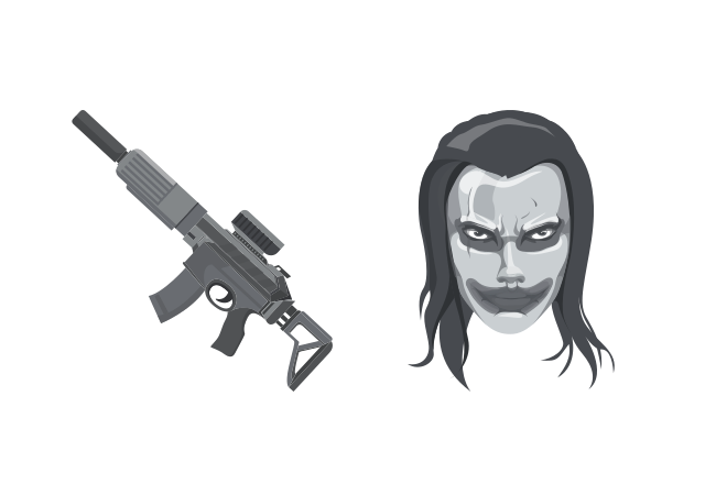 Dramatic Joker Custom Cursor for Chrome from Justice League Cursors Collection