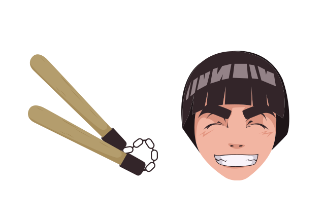 Rock Lee Custom Cursor for Chrome from Naruto Cursors Collection