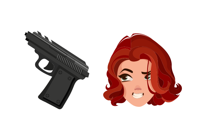 Black Widow Custom Cursor for Chrome from Marvel Comics Cursors Collection