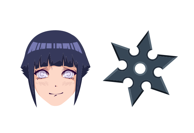 Hinata Hyuga Custom Cursor for Chrome from Naruto Cursors Collection