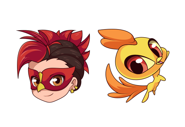 Rooster Bold and Orikko Custom Cursor for Chrome from Ladybug & Cat Noir Cursors Collection