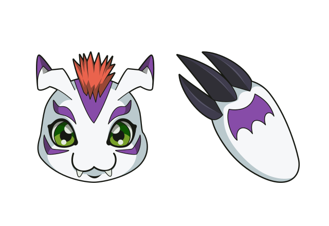 Gomamon Custom Cursor for Chrome from Digimon Cursors Collection