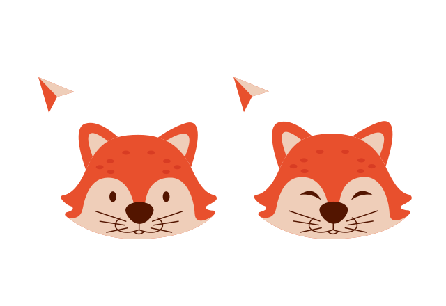 Cute Foxy Custom Cursor for Chrome from The Cutest Cursors Collection