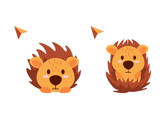 Cute Hedgehog Custom Cursor for Chrome from The Cutest Cursors Collection