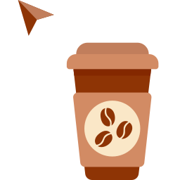 Coffee and Croissant Cute Cursor Pointer