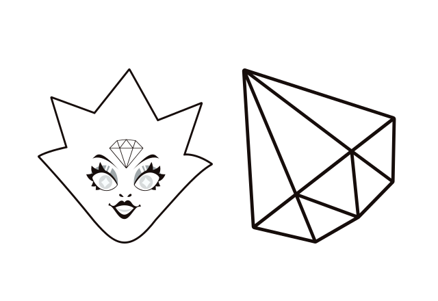 White Diamond Custom Cursor for Chrome from Steven Universe Cursors Collection