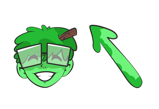 Slimecicle Custom Cursor for Chrome from Dream SMP Cursors Collection