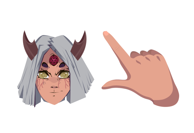 Kaguya Otsutsuki Custom Cursor for Chrome from Naruto Cursors Collection