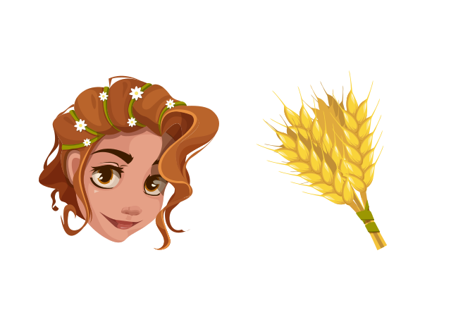 Goddess Ceres Custom Cursor for Chrome from Greek Mythology Cursors Collection