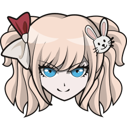Junko Enoshima custom cursor for Chrome Pointer