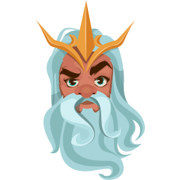 God Poseidon Cute Cursor Pointer