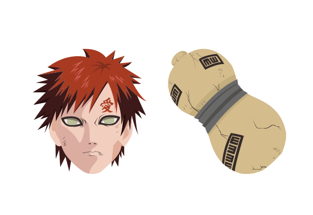 Gaara Custom Cursor for Chrome from Naruto Cursors Collection